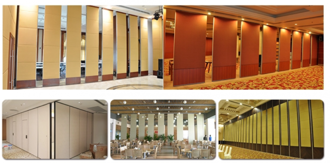 Conferentiezaal Glijdende Verdelingsmuur met Aluminiumkader/Akoestische Zaal Verdeler