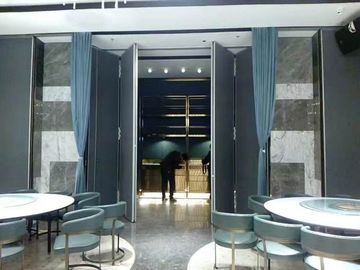 De Zaal die van restaurantdinning Verdelingsmuur/Beweegbare Glijdende Poort 65mm vouwt
