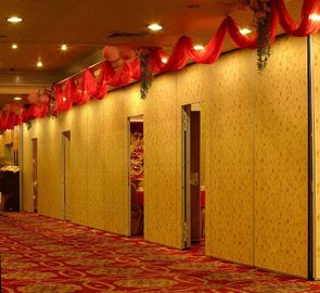 Geluiddichte Beweegbare de Murenvloer van de Hotel Glijdende Verdeling aan Plafond 1200mm Breedte