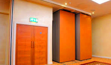 Decoratieve Materiële Beweegbare Glijdende Verdelingsmuren voor Vergaderzaal Hoogste Hangend Systeem