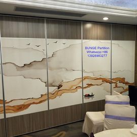 De Sporensysteem die van het aluminium Glijdend Plafond Verdelingsmuren voor Conferentiezaal vouwen