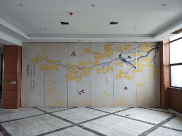 De instortende Landschap het Schilderen Muren van de Leer Houten Beweegbare Verdeling voor Hotel