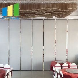 Het houten Glijdende Zaal Akoestische Vouwende Vouwbare de Verdelerscherm van Verdelingsmuren