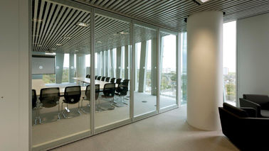 Beweegbare van het het aluminiumglas van verdelingsmuren het bureauverdeling voor vergaderingscentrum