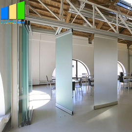 bureau die van de het Glasmuur van 3 van m het Beweegbare de Verdelingsmuren Hoogte Frameless-Glas glijden die Deur vouwen