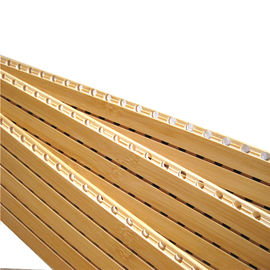 De houten correcte absorptie groefte akoestische panelen voor Gymnasium