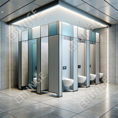 Floor-mounted toilet scheidingswand met waterbestendigheid en kleur assortiment assortiment