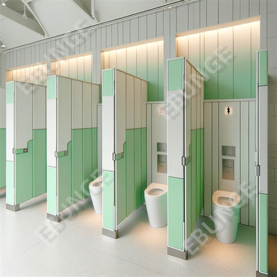 Krabstoestand en makkelijk schoon te maken 1/2 inch 1950mm toilet scheidingswand met scharnier deur