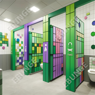 Volledige privacy betaalbare badkamer scheidingswand met eenvoudige installatie en aanpassing