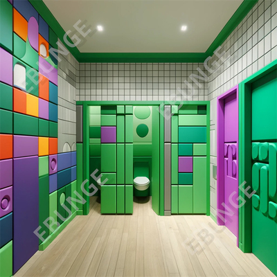 Volledige privacy betaalbare badkamer scheidingswand met eenvoudige installatie en aanpassing