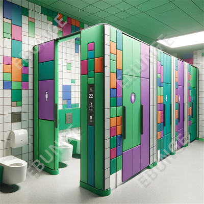 Volledige privacy betaalbare badkamer scheidingswand met eenvoudige installatie en aanpassing