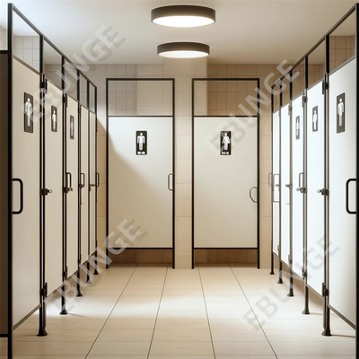 Moderne wc-scheidingswand / wc-scheidingswand met scharnierde deur en 304 staal hardware