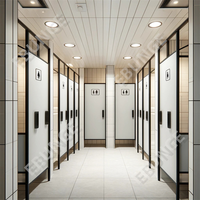 Moderne wc-scheidingswand / wc-scheidingswand met scharnierde deur en 304 staal hardware