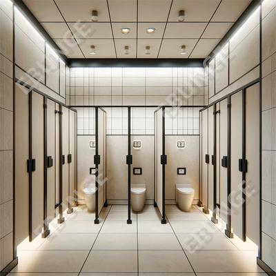 Waterbestendigheid en duurzaamheid Schram- en inslagbestendige toiletwand voor kantoorgebouwen