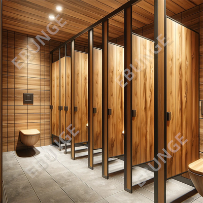 Ondersteuning van een gepersonaliseerde commerciële badkamer scheidingswand Duurzame kras- en inslagbestendige toilet scheidingswand