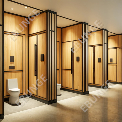 Ondersteuning van een gepersonaliseerde commerciële badkamer scheidingswand Duurzame kras- en inslagbestendige toilet scheidingswand