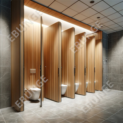 Ondersteuning van een gepersonaliseerde commerciële badkamer scheidingswand Duurzame kras- en inslagbestendige toilet scheidingswand