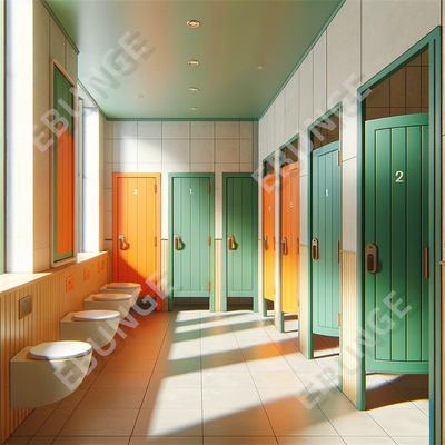 304 Ruiten van openbare toiletten van roestvrij staal met eenvoudige installatie