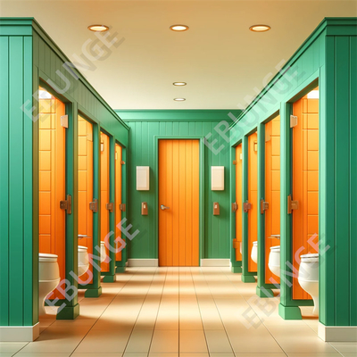 304 Ruiten van openbare toiletten van roestvrij staal met eenvoudige installatie