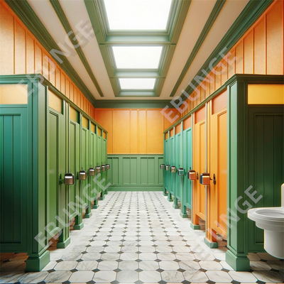 304 Ruiten van openbare toiletten van roestvrij staal met eenvoudige installatie