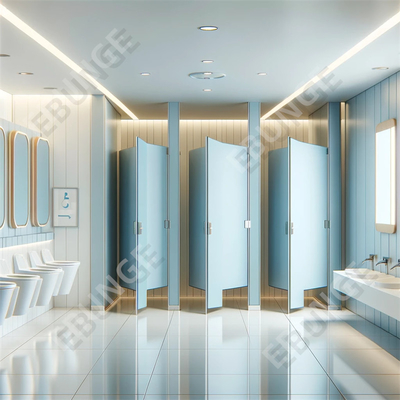 Gemakkelijk te reinigen en betaalbaar badkamer scheidingswand Ondersteuning van gepersonaliseerde commerciële badkamer scheidingswand