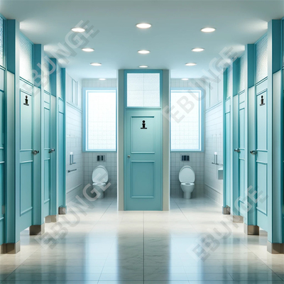 Gemakkelijk te reinigen en betaalbaar badkamer scheidingswand Ondersteuning van gepersonaliseerde commerciële badkamer scheidingswand