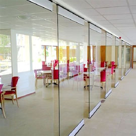 Beweegbare verdelingsmuren die het glasverdeling vouwen van het glas frameless aluminium