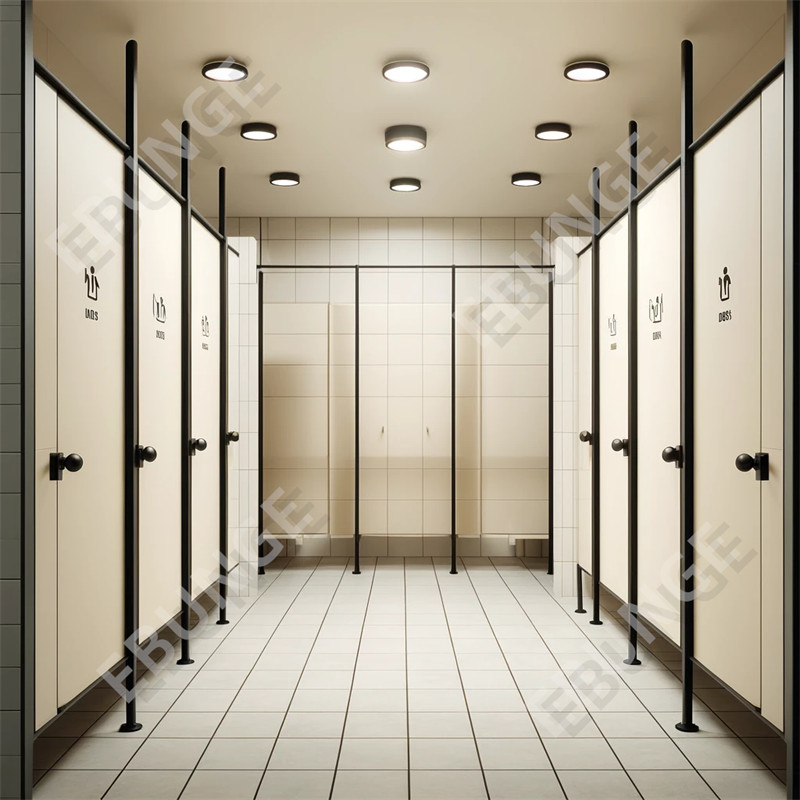 Waterbestendigheid en duurzaamheid Schram- en inslagbestendige toiletwand voor kantoorgebouwen
