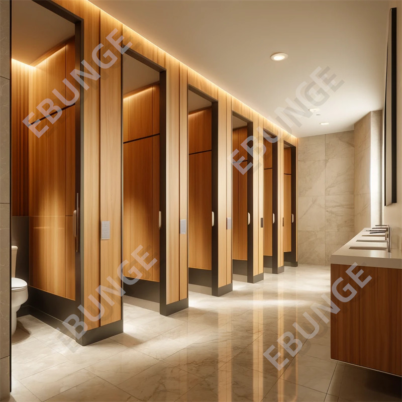 Ondersteuning van een gepersonaliseerde commerciële badkamer scheidingswand Duurzame kras- en inslagbestendige toilet scheidingswand