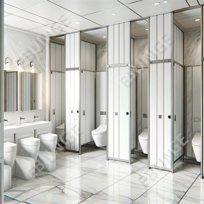 Floor-mounted toilet scheidingswand met waterbestendigheid en kleur assortiment assortiment
